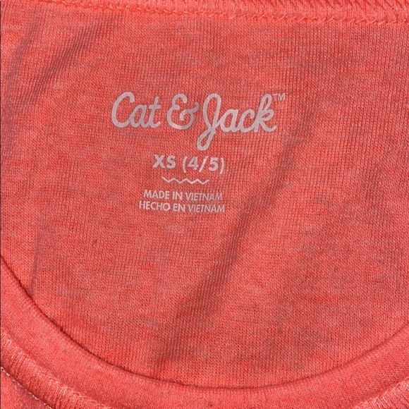 Cat & Jack Set of 2 Neon Tank Tops Pink & Orange - Picture 5 of 7